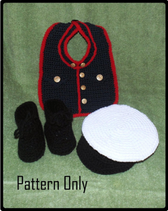 Baby Boy Halloween Crochet Pattern - The Marine