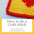 How to do a Crab stitch