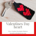 Valentines Day Heart - Free crochet Keychain Pattern