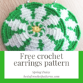 Free earrings crochet pattern - Spring Daisy