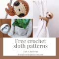 Free crochet sloth patterns - Top 11