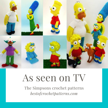 As seen on TV – The Simpsons crochet patterns