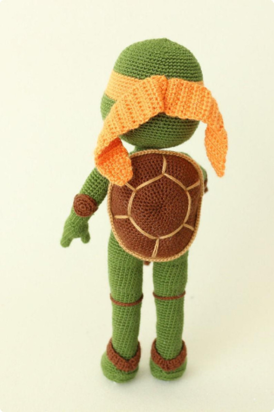 Ninja Turtle Michelangelo Crochet Pattern