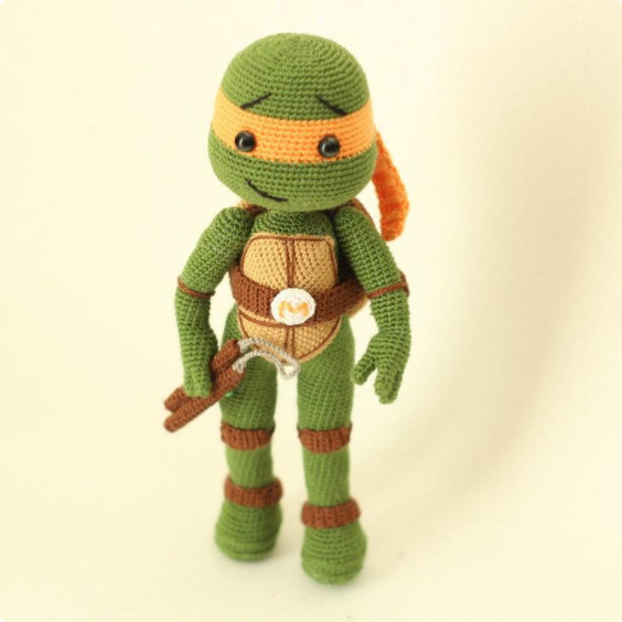 Ninja Turtle Michelangelo Crochet Pattern