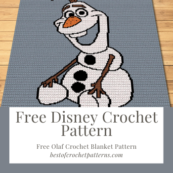 Free Disney Crochet Blanket Pattern - Free Olaf Crochet Pattern - PrettyThingsByKatja