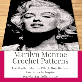Recreate Marilyn's iconic look with my unique Crochet Blanket Patterns. Find them here, and add a touch of glamour to your home. #MonroeMagic
