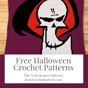 Dark humor meets detailed handwork with our "Grim & Evil" inspired crochet patterns. Download for free and transform Grim into cozy blankets or quirky pillows! Click to Download!