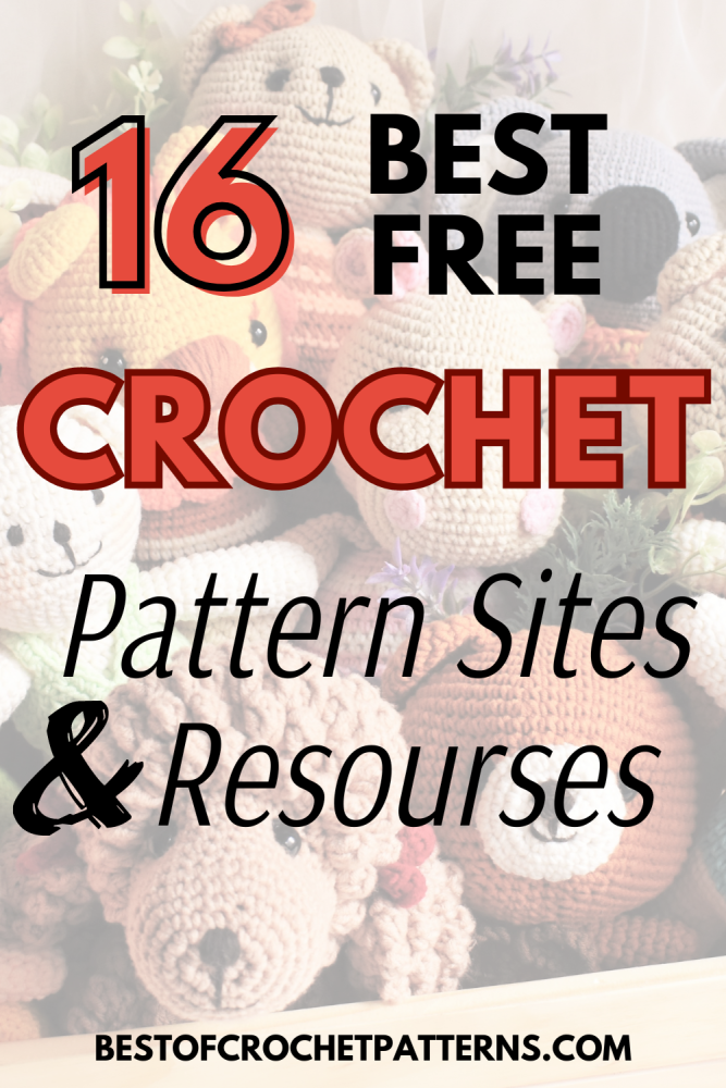 Discover 16 of the best free crochet pattern sites and resources to inspire your next project. Perfect for beginners and seasoned crocheters alike!